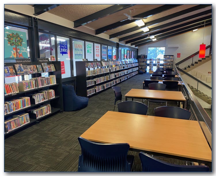 A photo of Karabar's library